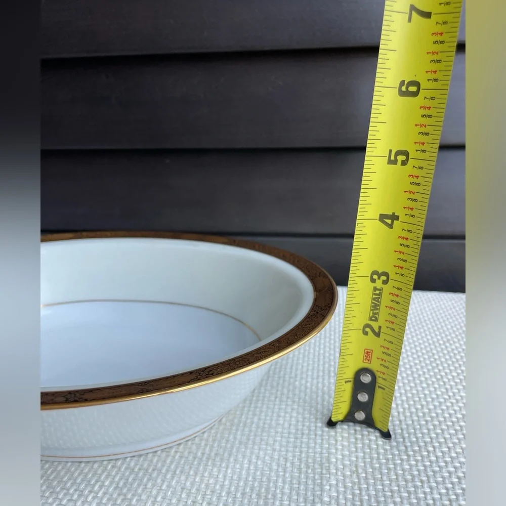 Noritake Goldkin 5675 Oval Vegetable serving Bowl 10 inch Japan 1950s